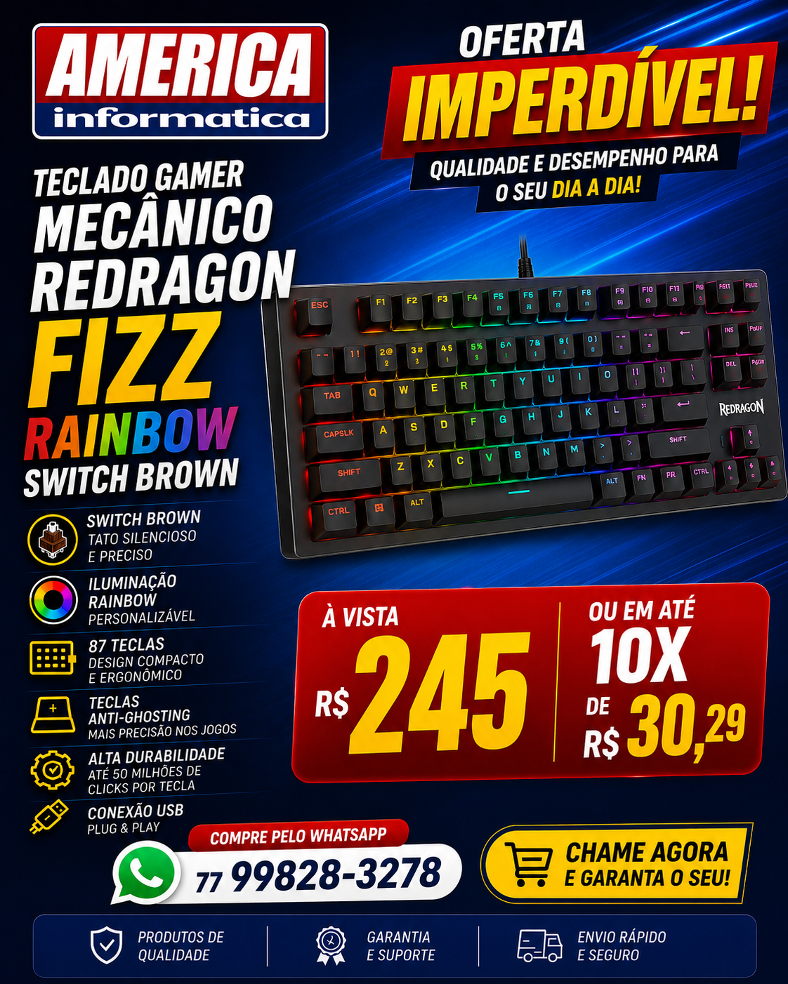 Oferta Teclado Gamer